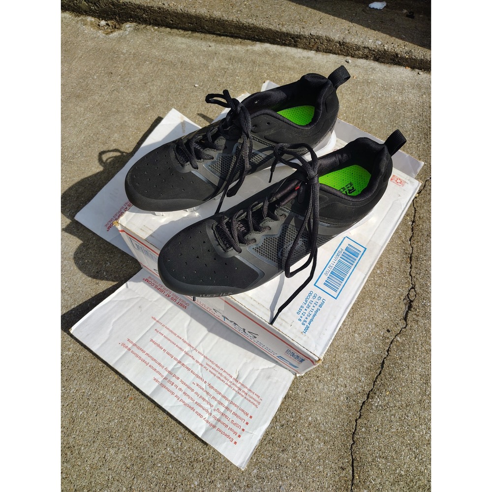 Rawlings Mens 8.5 Training Shoes Black Mesh Low‎ Top Athletic Sneakers 155735